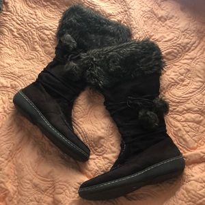 Winter fur boots